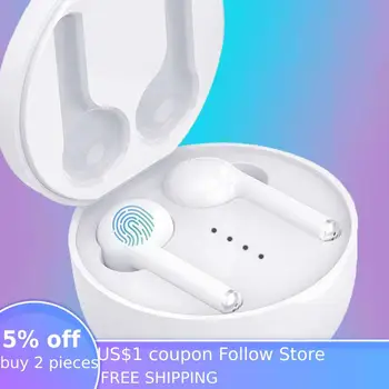 TWS Fingerprint Touch Bluetooth Earphones HD Stereo Wireless Headphones Noise Cancelling Gaming Headset Wireless Sport Earbuds