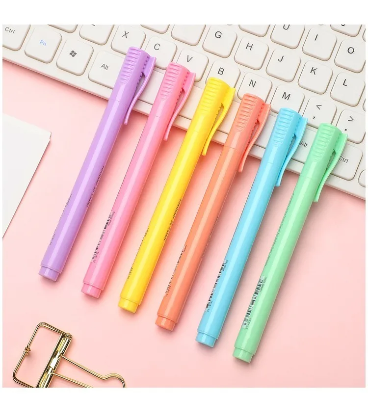 FABER CASTELL Fluorescent Candy Color Highlighter Pen Textliner Pastel  Fluorescent Marker Pen Marking Stationery Supplies 154863 - AliExpress