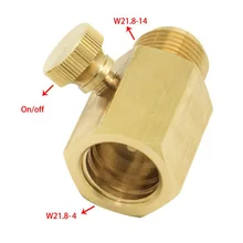 CO2 цилиндрический адаптер с регулировкой штифта Латунный разъем W/переключатель 3 модели Лот