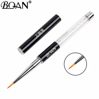 

BQAN Nail Brush Crystal Acrylic Nail Art Brushes UV Gel Painting Line Brush Nylon Hair Pen Manicure Nail Liner Tools