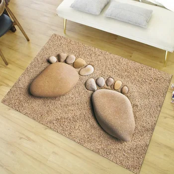 

Rubber Floor Mat 3D Printing Ankle 3mm Ultra-thin Non-card Door Water-absorbing Anti-slip Insulation Bathroom Door Mat