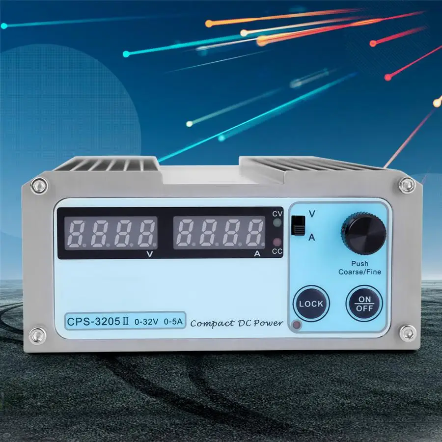 Регулируемый мини DC Питание CPS-3205 110/220V Цифровой Дисплей мини переменного постоянного тока Питание с штепсельная вилка-1 шт
