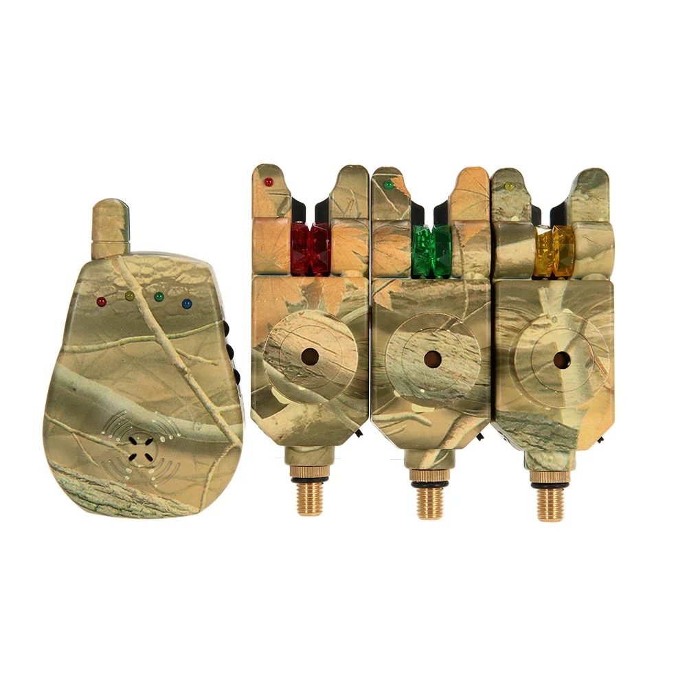 

Lixada Wireless LED Fishing Alarm Alert Set with Case 3 Fishing Bite Alarms + 1 Receiver