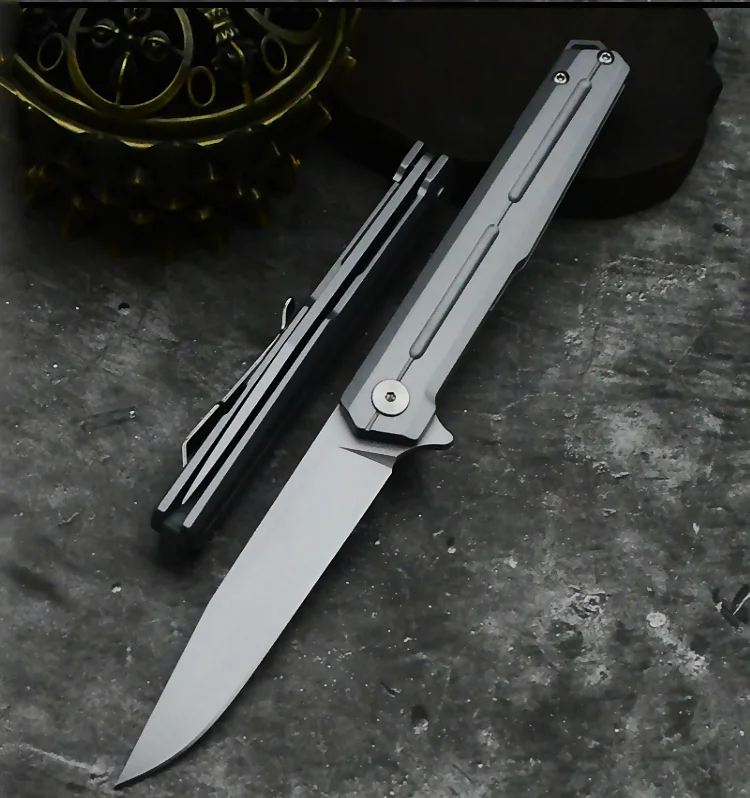 Explosion folding knife D2 blade steel handle for jungle hunting outdoor camping survival tactical fruit pocket knife EDC