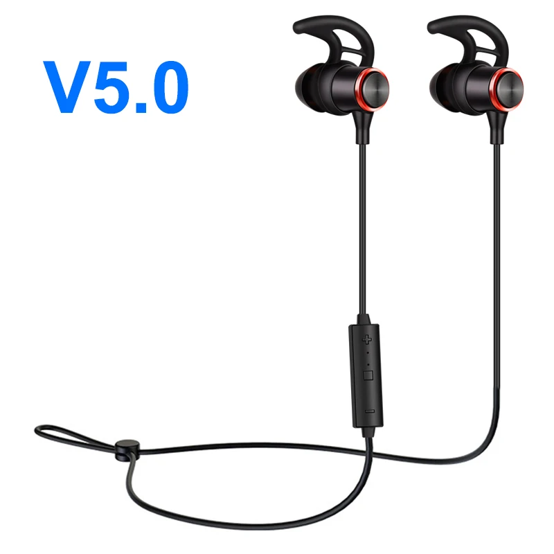 Lecolli Wireless Sports Bluetooth Headset Metal In ear Heavy Bass Line Control Unisex High Sound Quality