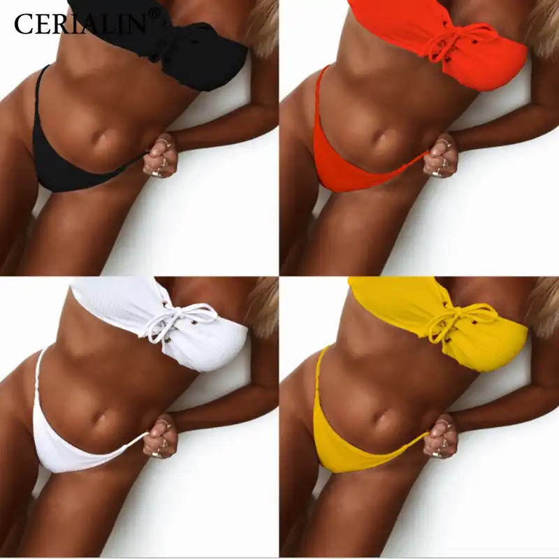 white tube top swimsuit