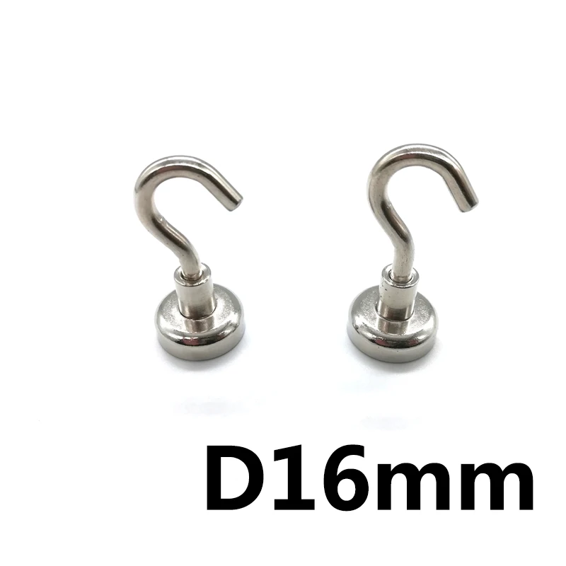 

100\200\300 pcs Round Neodymium Magnet D16mm Powerful Hook Metal Detector d16 Strong Sea Fishing Hunting