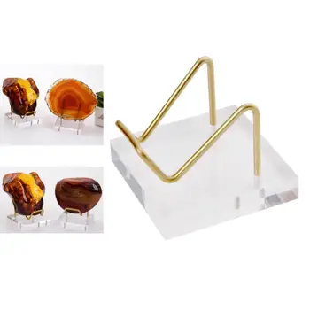 

Display Stand Geode Fossil Mineral Rock Crystal Agate Clear Acrylic Stand Holder Acrylic Shelf Stones Crystal Holder Rack Base