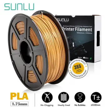 

3D PLA Printer Filament 1.75mm 1kg/Roll 2.2lb Spool SUNLU Factory free ship new with CE Certification for 3D Printer and 3D Pen