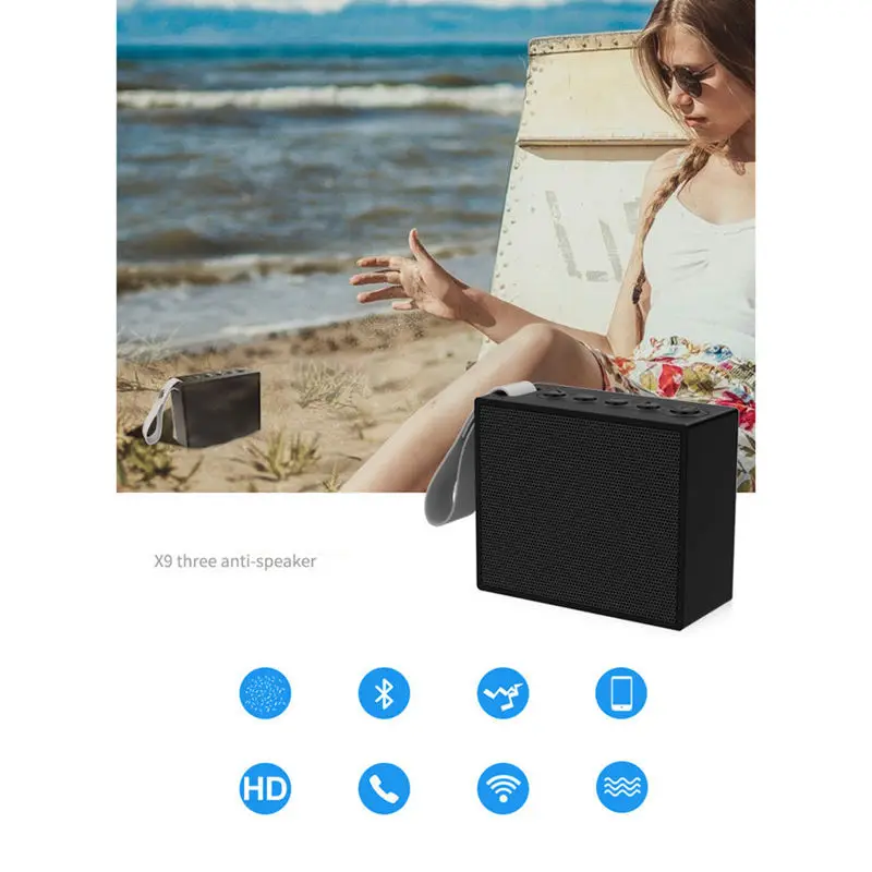 FFYY-Bluetooth Динамик Открытый Ip66 водонепроницаемый динамик микрофон мини портативный беспроводной динамик телефон планшет бас стерео Музыка Аудио P