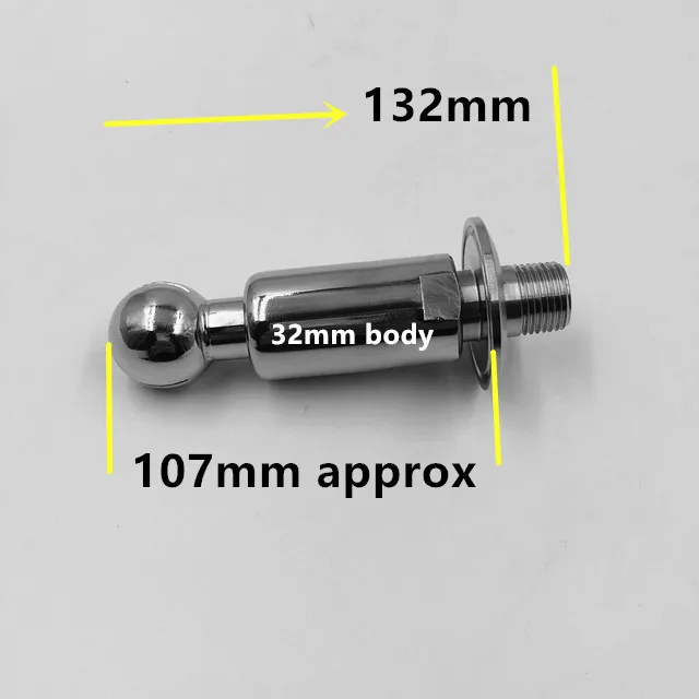Санитарный роторный спрей мяч CIP очистки 1," Tri Clamp x 1/2 MNPT