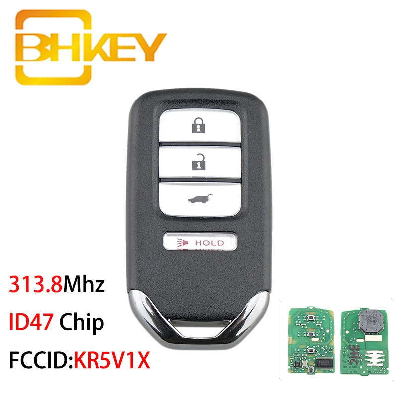 BHKEY KR5V1X умный Автомобильный ключ для Honda HR-V подходит EX-L 2016 2017 2018 3 + 1 4 кнопки