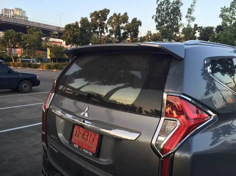 

High quality ABS Paint Car Rear Trunk Lip Spoiler Wing Fits For Mitsubishi Pajero Sport 2016 2017 2018 2019