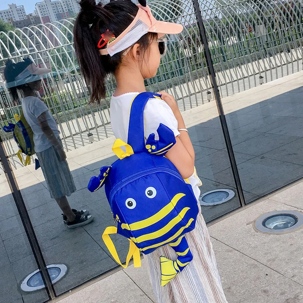 Children Kids Boys Girls Fashion Cute Cartoon 3D Lobster Anti-lost Backpack Bags Handbags Kids Backpack dropshipping Z905