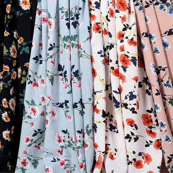 

Print Dress Floral diy Decoration summer dress cloth patchwork cloth material