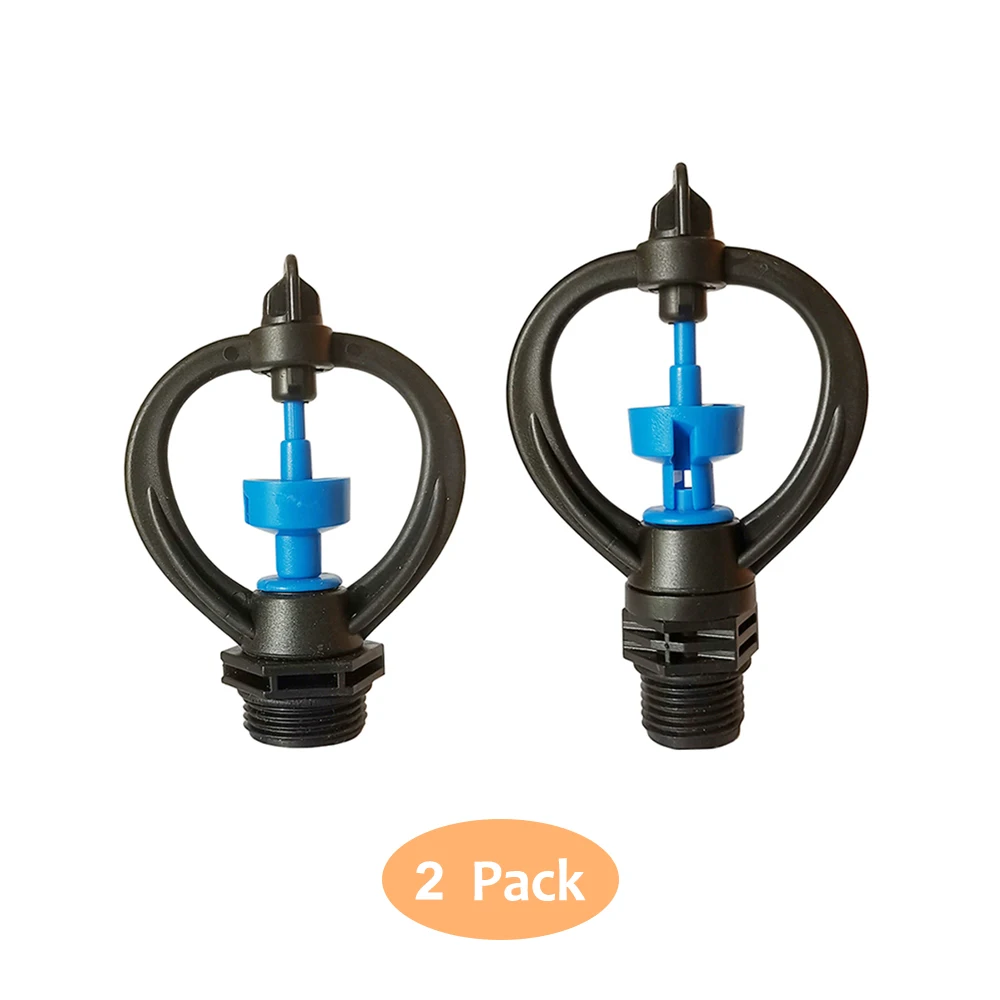 

2 1/2 "3/4" Blue Round External Thread Rotating Plastic Watering Sprinklers Garden Lawn Micro Irrigation Supplies Accessories