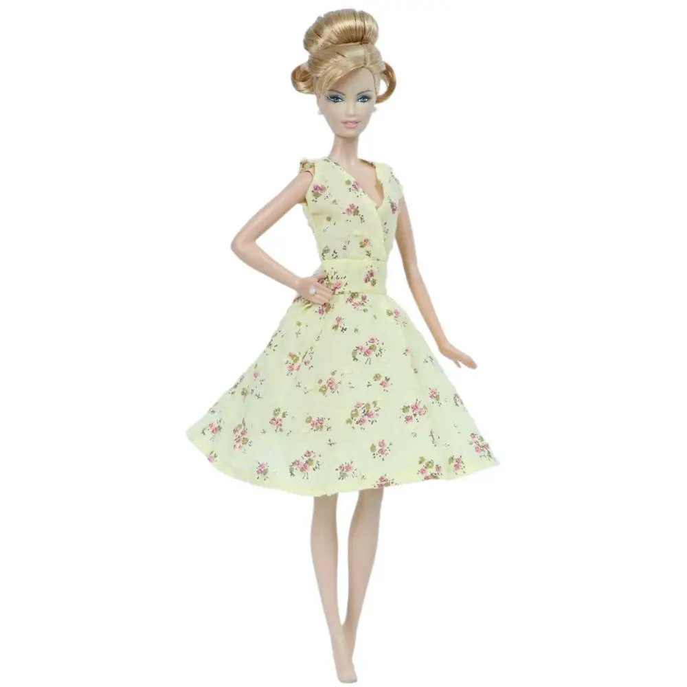 Высококачественное модное платье для куклы Барби, летняя одежда для свиданий, короткая юбка, пикантный халат, Одежда для кукол, аксессуары, детская игрушка
