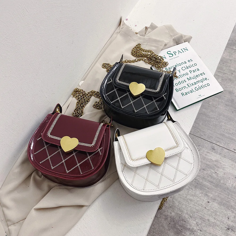 

Bag with Chain Shoulder Bag Women's Rhombus Square Sling Bag Casual Mobile Phone Bag Women's 2020 New Style Fashion