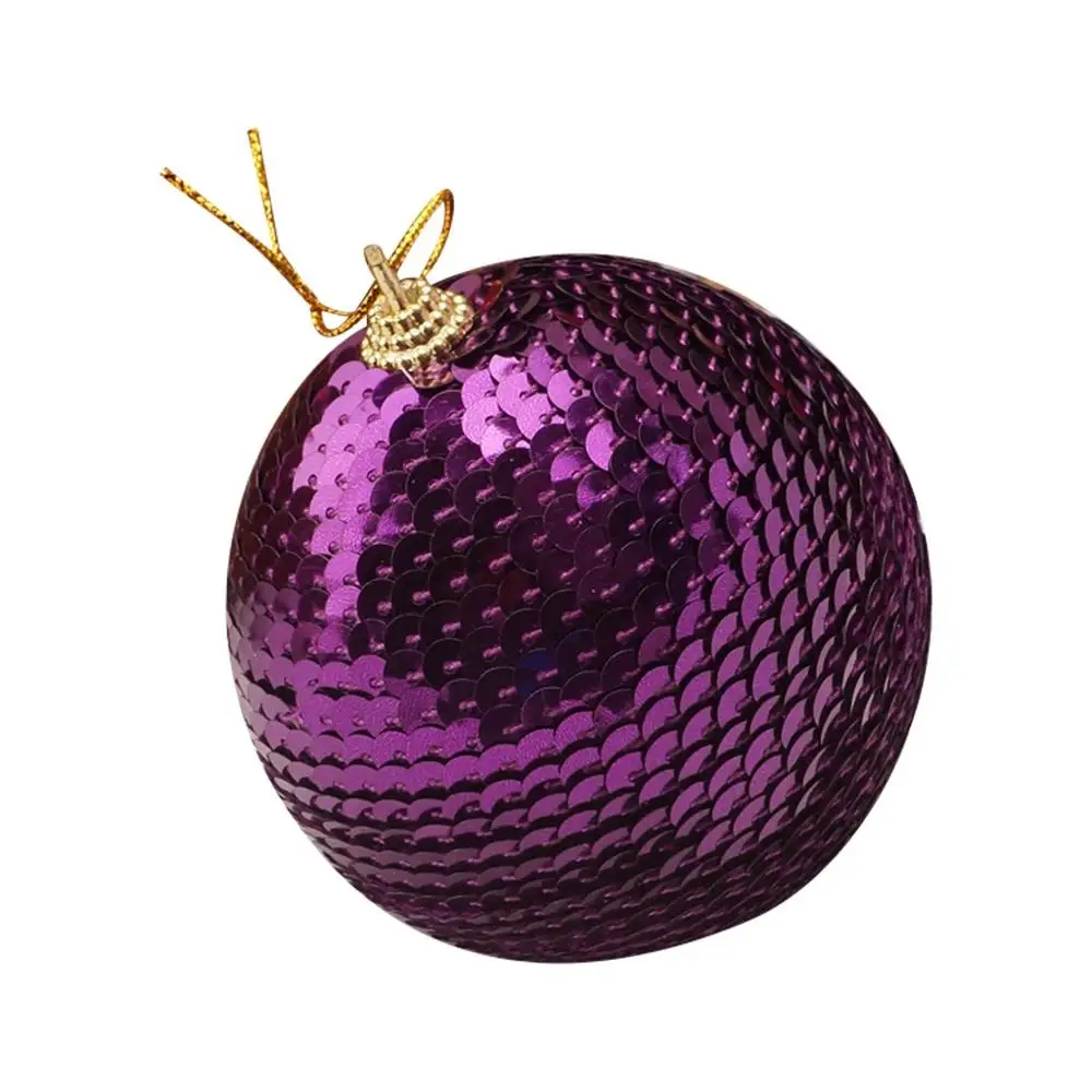 1 шт. 8 см рождественские шары Стразы блестящие шары шар орнамент с рождественской елкой украшение шар Рождественская елка игрушки Bolas Navidad A40 - Цвет: G