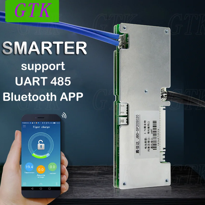 smart BMS 7S 24V 20A 30A 40A 50A li-ion Lithium battery protection board balance