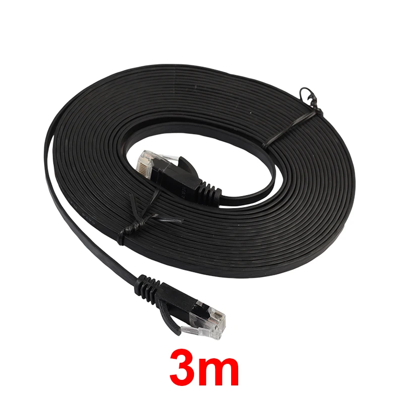 Плоский сетевой кабель RJ45 LAN 0 5-5 м 98 футов плоский CAT6 UTP Ethernet соединительный