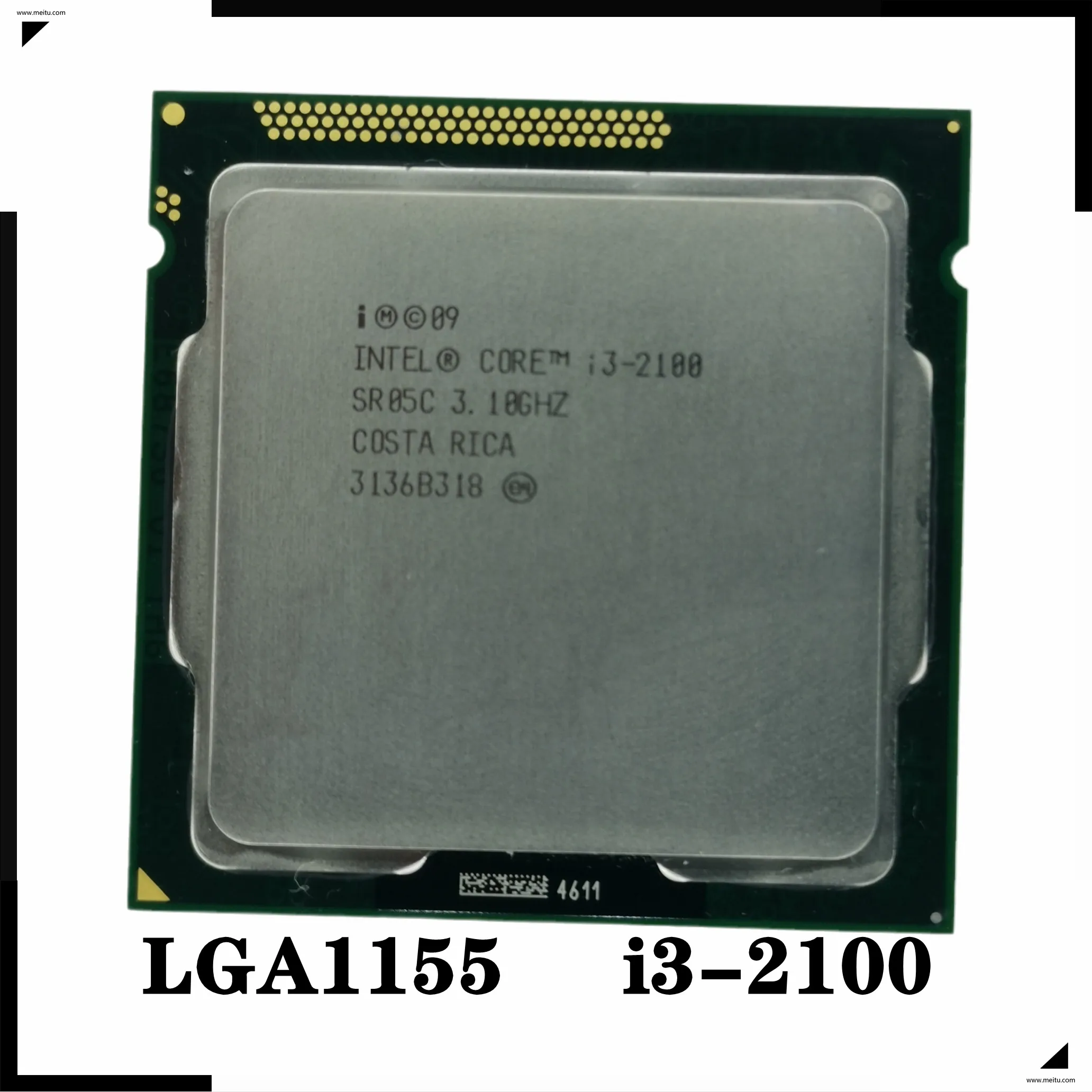 Десктопный процессор Core i3 2100 i3-2100 3 1 ГГц Мб Кэш двухъядерный разъем 1155 десктопный |