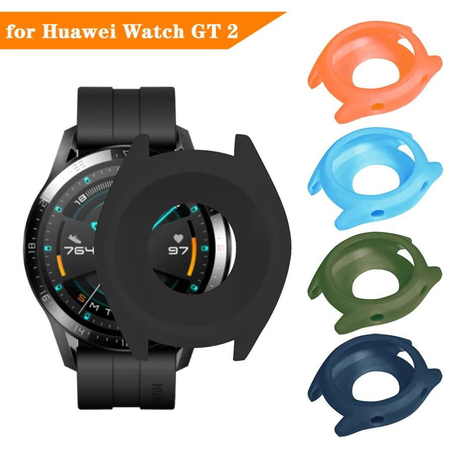 Для huawei Watch GT 2 чехол накладка Мягкая силиконовая защитная рамка Бампер для 46 мм