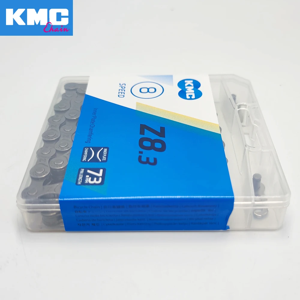 Bicycle Chains Bicycle Chain KMC Original Bicycle Chain Z8.3 8 Speed Road MTB Bike Grey 8s 116L Bicycle 8 Speed