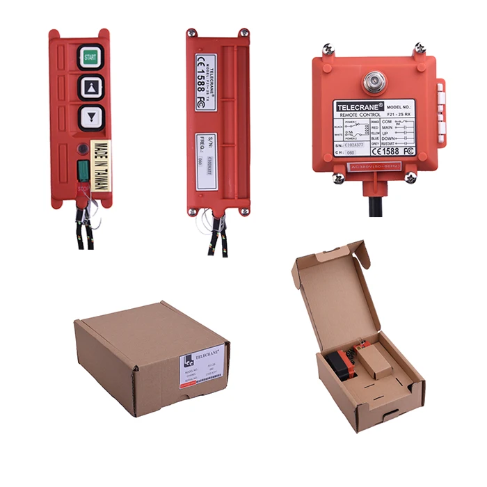 

F21-2S 2 Buttons Truck Overhead Crane Wireless Radio Transmitter And Receiver Remote Control