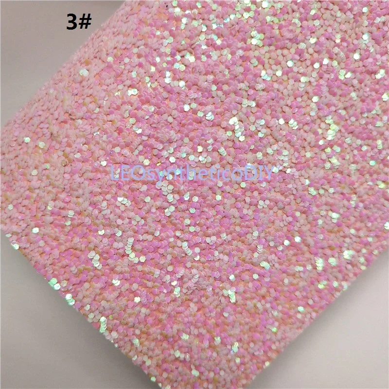 Mini Roll 30x134CM PINK Glitter Fabirc, Chunky Glitter Leather, Glitter Leather Roll For Making Bows LEOsyntheticoDIY SK001
