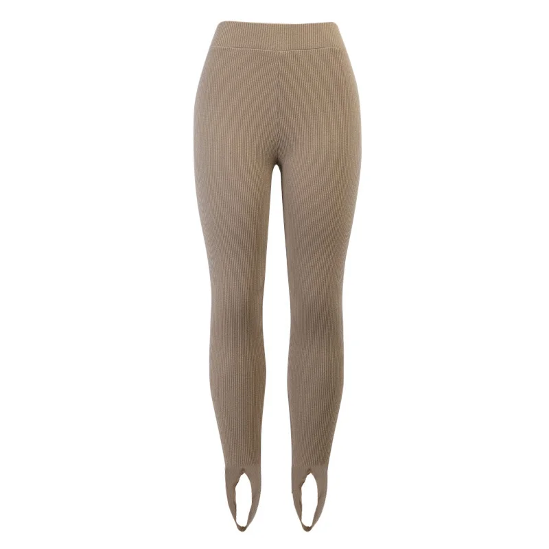 Knit Leggings For Girls Women's Sweat Leggings High Waist Casual Female Legging Warm Tights Ribbed Leggings Sexy Pants For Women high waisted leggings