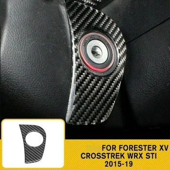 

Carbon Fiber Key Hole Start Switch Button Sticker Trim Fit for Subaru Forester XV Crosstrek WRX STI 2015-2019