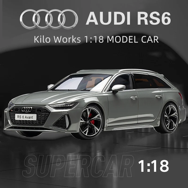 Машина для постройки AUDI RS6 C8 копия автомобиля модель из сплава кг Work 1:18 | Игрушки и