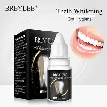 

BREYLEE Teeth Whitening Essence Oral Hygiene Cleaning Serum White Gel Teeth Care Tooth Bleaching Dental Tools Perfect Smile 10ml