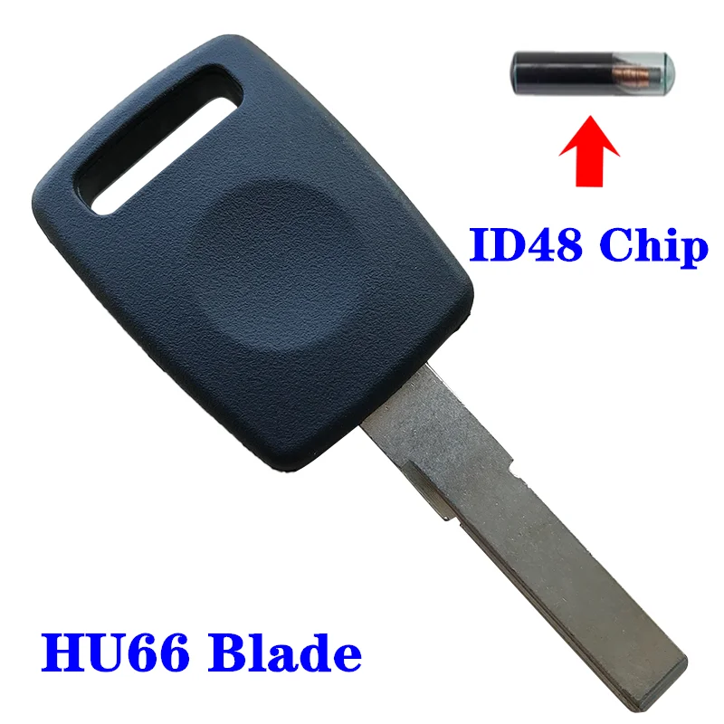 Ключ брелок для транспондера ID13 T5 8E ID48 чип ключ HU66 Balde Audi A3 A4 A6 TT Uncut Blade|transponder