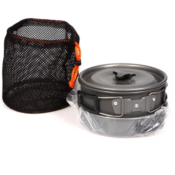 

3pcs Cookware For Camping Cookware Pot teapot Set Aluminum Cook Cooking Pot teapot Frying Pan Outdoor Hiking Picnic Y326