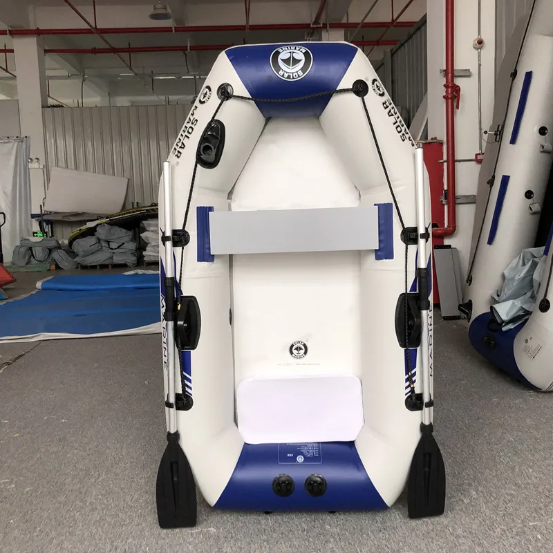 1 Person 175 Cm Rowing Inflatable PVC Fishing Boat Kayak Canoe Raft Dinghy Hovercraft Air Deck Bottom With Free Accessories