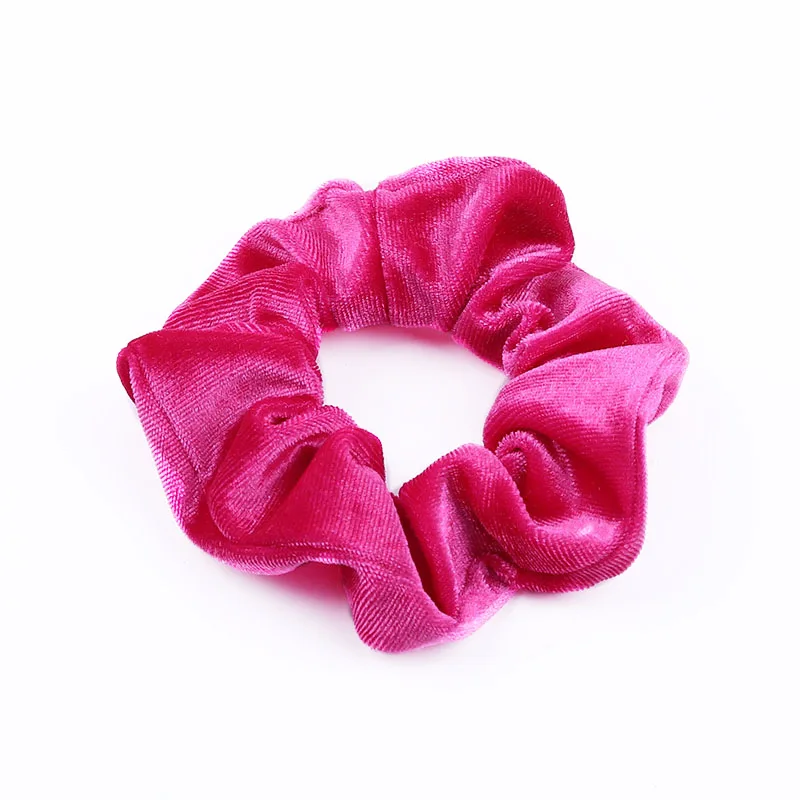 25-5pcs 5-10-15-20pcs Корея бархат резинка для волос резинки для волос одноцветное Цвет Для женщин девочек Головные уборы хвост держатель женские аксессуары для волос - Цвет: 25-5pcs