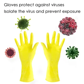 

Best Selling Long Rubber Gloves Kitchen Dish Washing Cleaning Tool Protect Hand Gloves Drop Shopping Adequate Inventory W3