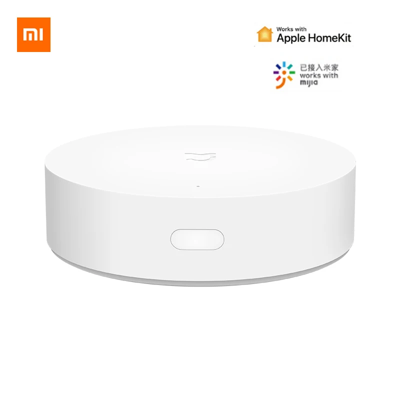 Новейший многофункциональный шлюз Xiao mi jia, ZigBee, Wi-Fi, Bluetooth, сетчатый концентратор, умный дом, концентратор, работает с приложением mi Home, Apple, Homekit