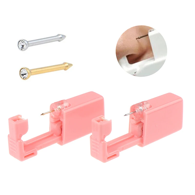 1 Set Safe Sterile Ear Nose Body Piercing Tool Machine Kit Set Earring Piercer Tattoo Accessories