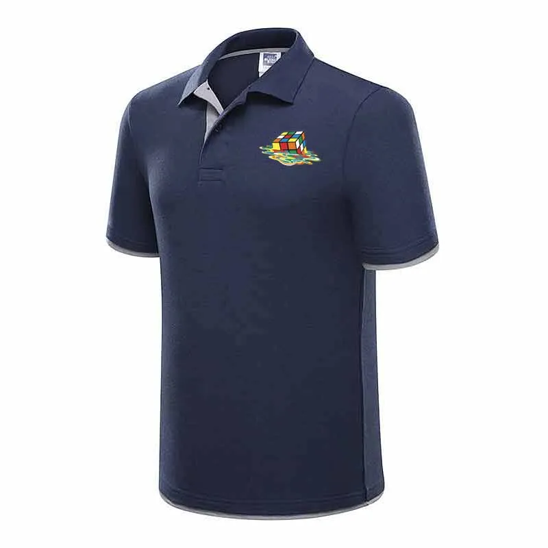 New 2019 Color Rubik's Cube Summer Polo Shirts Men Cotton Short Sleeve Breathable Anti-Pilling Brand polos para hombre Plus Size New 2019 Color Rubik's Cube Summer Polo Shirts Men Cotton Short Sleeve Breathable Anti-Pilling Brand polos para hombre Plus Size