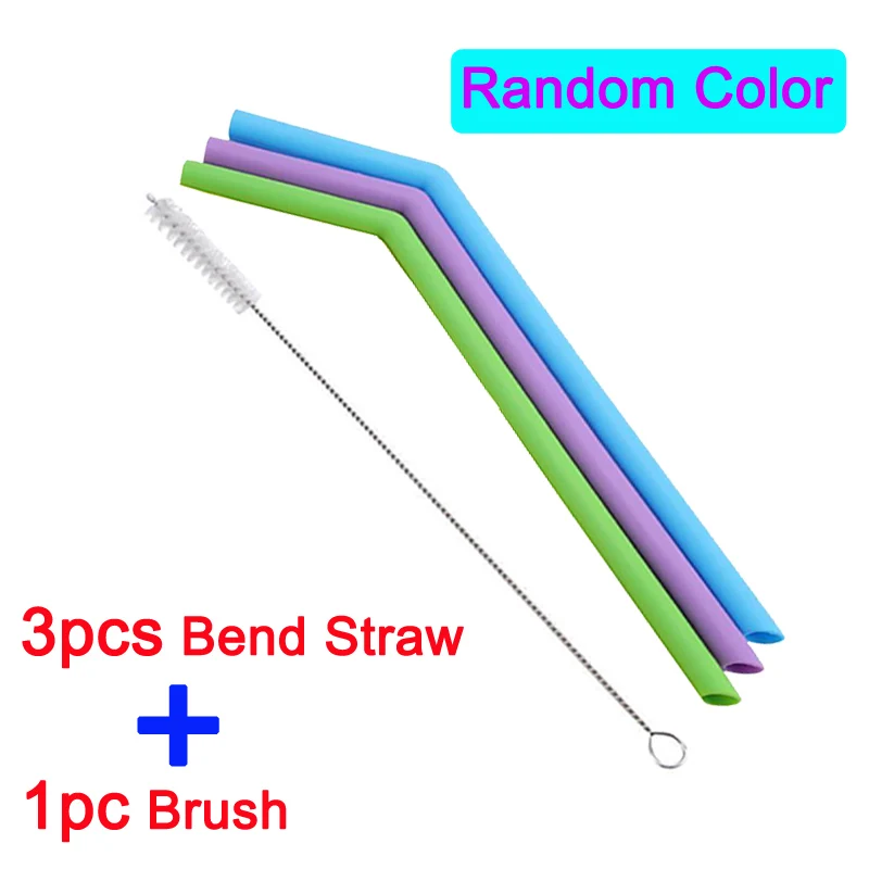 LAUTOKI Pailles En Silicone Réutilisables - 6 Pailles + Brosse, Sans BPA, Motifs Enfants (dinosaure, Dauphin)