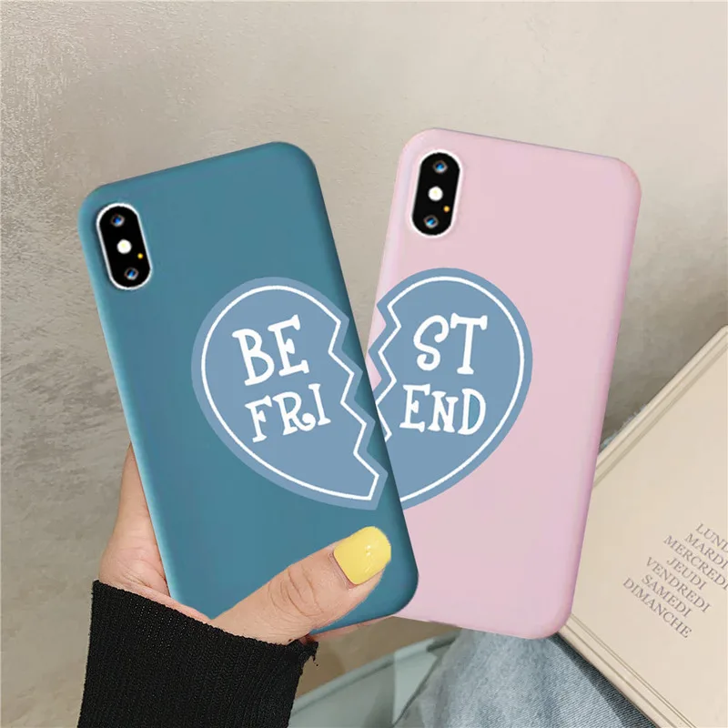 Мягкий силиконовый чехол с принтом Bff для Iphone X Xr Xs Max 6 7 8 Plus 12 11 Pro SE2 | Мобильные