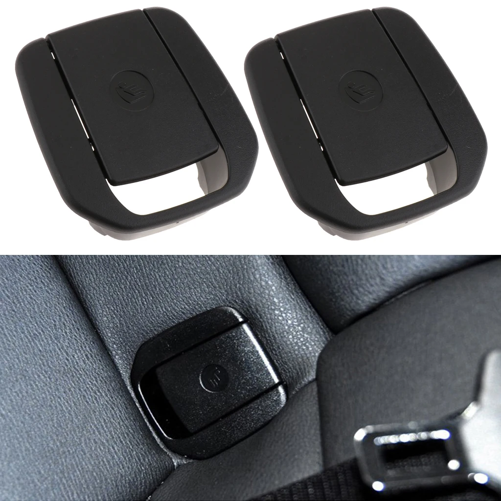 2x Car Rear Seat Hook Isofix Cover Child Restraint for BMW E90 E87 F20 Black