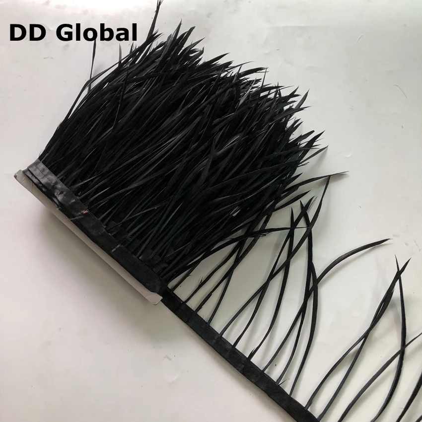 Goose Feather Trims 10 Meter/Lot Real Geese Feather Fringes Ribbons for Dress Skirt Cloth Belt decorative Clothing carnival lace