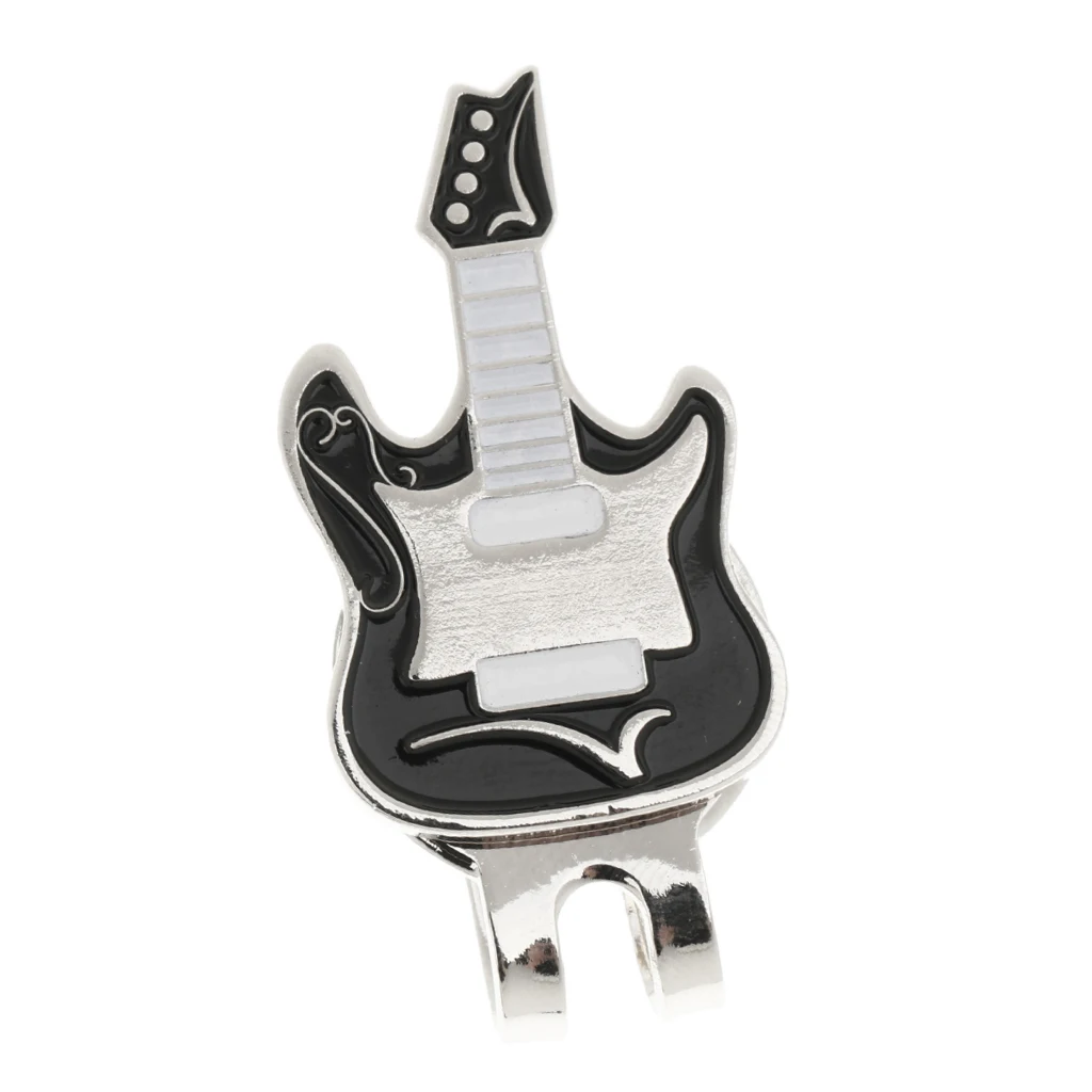Sturdy Electronic Guitar Hat Clip Golf Ball Marker Fit for Golf Cap Visor