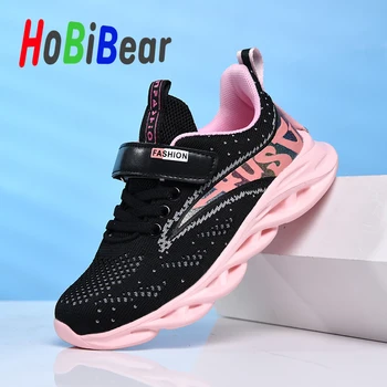 

Autumn Children Girls Running Shoes Soft Sole Sport Shoe For Girl Pink Black Girls Fashion Kids Shoes Brand Girl Casual Sneakers