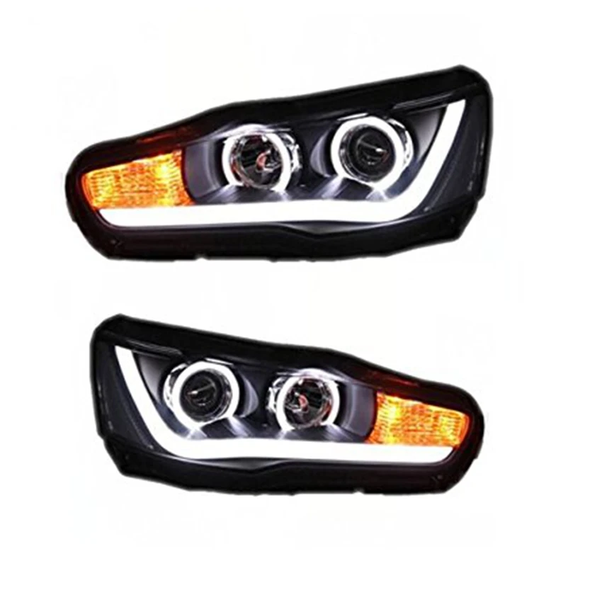 VLAND фабрики для автомобильных фар для Lancer светодиодный налобный фонарь 2010 2012 с указатель поворота+ DRL+ plug and play