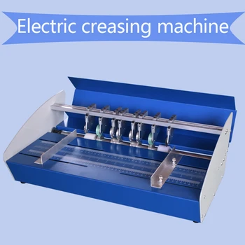 

Electric creasing machine crimping book line ridge line point book line folding cut rice noodle color page cut paper cover